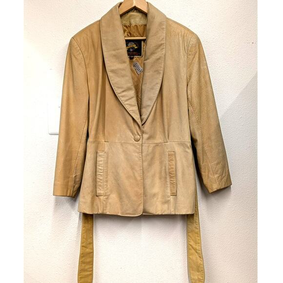 Adventure Bound Tan Leather Jacket - Picture 1 of 8